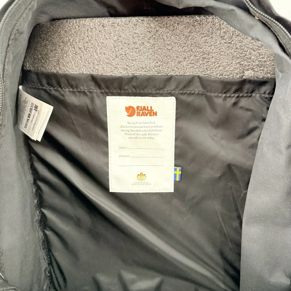 Fjällräven Kånken Water Resistant Backpack Black FLAWS